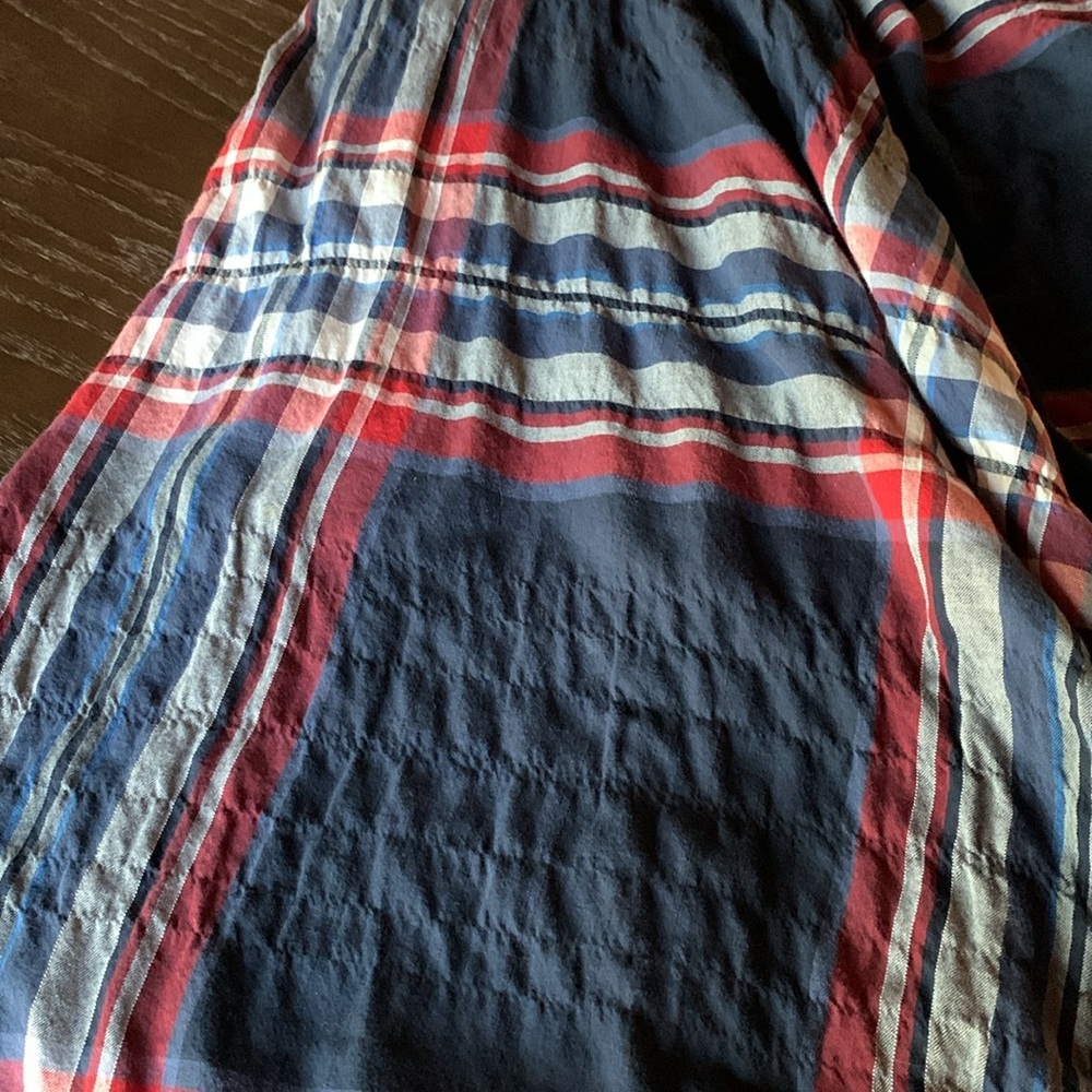 Anthropologie womens long dress size XS Isabella Sinclair tartan boho preppy - Picture 11 of 13